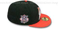 Marlins BAYCIK Black-Orange Fitted Hat by New Era - 3rd View