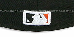 Marlins CHENILLE APPLIQUE Black Fitted Hat by New Era - 3rd View