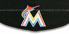 Marlins FUNKY MASCOT Black Fitted Hat by New Era - 3rd View