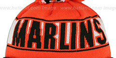 Marlins REP-UR-TEAM Knit Beanie Hat by New Era - 3rd View