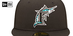 Marlins SIDE-CITY ICON Black Hat by New Era - 3rd View