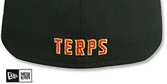 Maryland NCAA TEAM-BASIC Black Fitted Hat by New Era - 3rd View