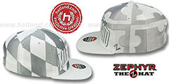 Maryland SUPER-FLAG SNAPBACK Grey-White Hat by Zephyr - 3rd View