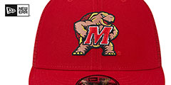 Maryland TEAM-BASIC TRUCKER SNAPBACK Red Hat by New Era - 3rd View