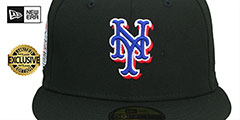 Mets 2013 ALL STAR GAME RED-BOTTOM Black Fitted Hat by New Era - 3rd View