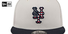 Mets 2024 JULY 4TH STARS N STRIPES SNAPBACK Hat by New Era - 3rd View