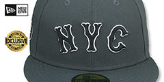 Mets ALTERNATE CITY CONNECT Grey Fitted Hat by New Era - 3rd View