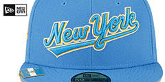 Mets CITY FLAG VISOR CLIP SIDE-PATCH Blue Hat by New Era - 3rd View