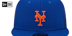 Mets TEAM-BASIC TRUCKER SNAPBACK Royal Hat by New Era - 3rd View