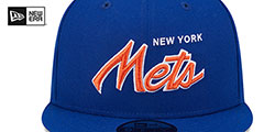 Mets TEAM-SCRIPT SNAPBACK Royal Hat by New Era - 3rd View