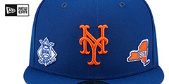 Mets TRIPLE THREAT IDENTITY Royal Fitted Hat by New Era - 3rd View