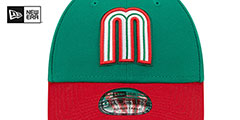 Mexico 2023 WBC GAME STRAPBACK Green-Red Hat by New Era - 3rd View