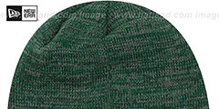 Michigan State BEVEL Green-Grey Knit Beanie Hat by New Era - 3rd View