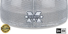 Michigan TEAM-BASIC TRUCKER White Fitted Hat by New Era - 3rd View