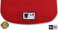 Milwaukee Braves COOPERPACK Red-Navy Fitted Hat by New Era - 3rd View