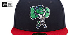 Missions MILB MARVEL DEFENDERS Navy-Red Fitted Hat by New Era - 3rd View