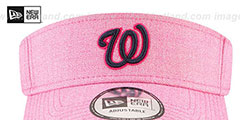 Nationals 2018 MOTHERS DAY VISOR Heather Pink by New Era - 3rd View