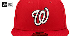 Nationals 2019 WS CITRUS POP Red-Green Fitted Hat by New Era - 3rd View