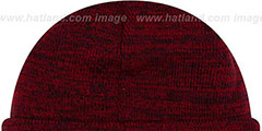 Nationals BEVEL Red-Navy Knit Beanie Hat by New Era - 3rd View