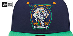 Nationals COPA Navy-Lime Fitted Hat by New Era - 3rd View