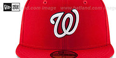 Nationals STATE STARE Red Fitted Hat by New Era - 3rd View