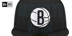 Nets 2023 NBA DRAFT Black Fitted Hat by New Era - 3rd View