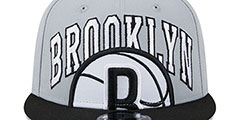 Nets 2023 TIP OFF SNAPBACK Grey-Black Hat by New Era - 3rd View