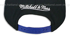 Nets HWC STOP-ON-A-DIME SNAPBACK Black-Royal Hat by Mitchell and Ness - 3rd View