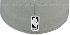 Nets NBA-CHASE SHIELD Grey-Black Fitted Hat by New Era - 3rd View