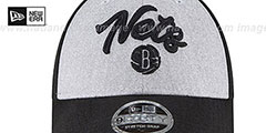 Nets ROPE STITCH DRAFT STRETCH SNAPBACK Grey-Black Hat by New Era - 3rd View