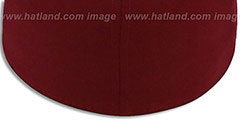 New Era 59FIFTY-BLANK Solid Burgundy Fitted Hat - 3rd View