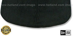 New Era CORDUROY 59FIFTY-BLANK Black Fitted Hat - 3rd View