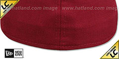 New Era LOW-CROWN 59FIFTY-BLANK Burgundy Fitted Hat - 3rd View