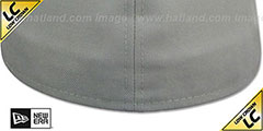 New Era LOW-CROWN 59FIFTY-BLANK Light Grey Fitted Hat - 3rd View