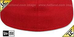 New Era LOW-CROWN 59FIFTY-BLANK Red Fitted Hat - 3rd View