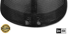 New Era MESH-BACK 59FIFTY-BLANK Black-Black Fitted Hat - 3rd View