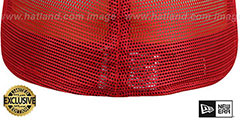 New Era MESH-BACK 59FIFTY-BLANK Red-Red Fitted Hat - 3rd View