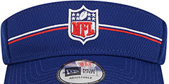 NFL Shield 2023 TRAINING CAMP VISOR Royal by New Era - 3rd View