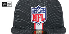 NFL Shield 2024 NFL SIDELINE Black Fitted Hat by New Era - 3rd View