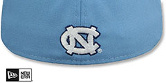 North Carolina ALT NCAA TEAM-BASIC Sky-Navy Fitted Hat by New Era - 3rd View