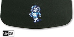 North Carolina NCAA TEAM-BASIC Black-Sky Fitted Hat by New Era - 3rd View