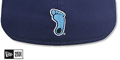 North Carolina NCAA TEAM-BASIC Navy Fitted Hat by New Era - 3rd View