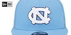 North Carolina TEAM-BASIC TRUCKER SNAPBACK Sky Hat by New Era - 3rd View