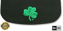 Notre Dame NCAA TEAM-BASIC Black Fitted Hat by New Era - 3rd View