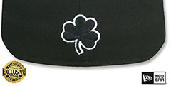 Notre Dame NCAA TEAM-BASIC Black-White Fitted Hat by New Era - 3rd View