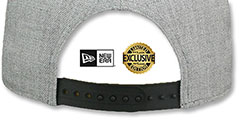 Notre Dame NCAA TEAM-BASIC SNAPBACK Heather Grey Hat by New Era - 3rd View