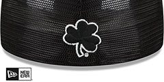 Notre Dame TEAM-BASIC TRUCKER Black-White Fitted Hat by New Era - 3rd View