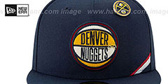 Nuggets 2019 NBA DRAFT Navy Fitted Hat by New Era - 3rd View