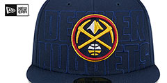 Nuggets 2023 NBA DRAFT Navy Fitted Hat by New Era - 3rd View