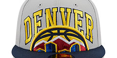 Nuggets 2023 NBA TIP OFF Grey-Navy Fitted Hat by New Era - 3rd View